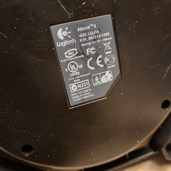 Logitech Attack 3 Gaming Joystick - Picture 3 of 3